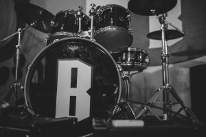 Backbeat stage with drumkit