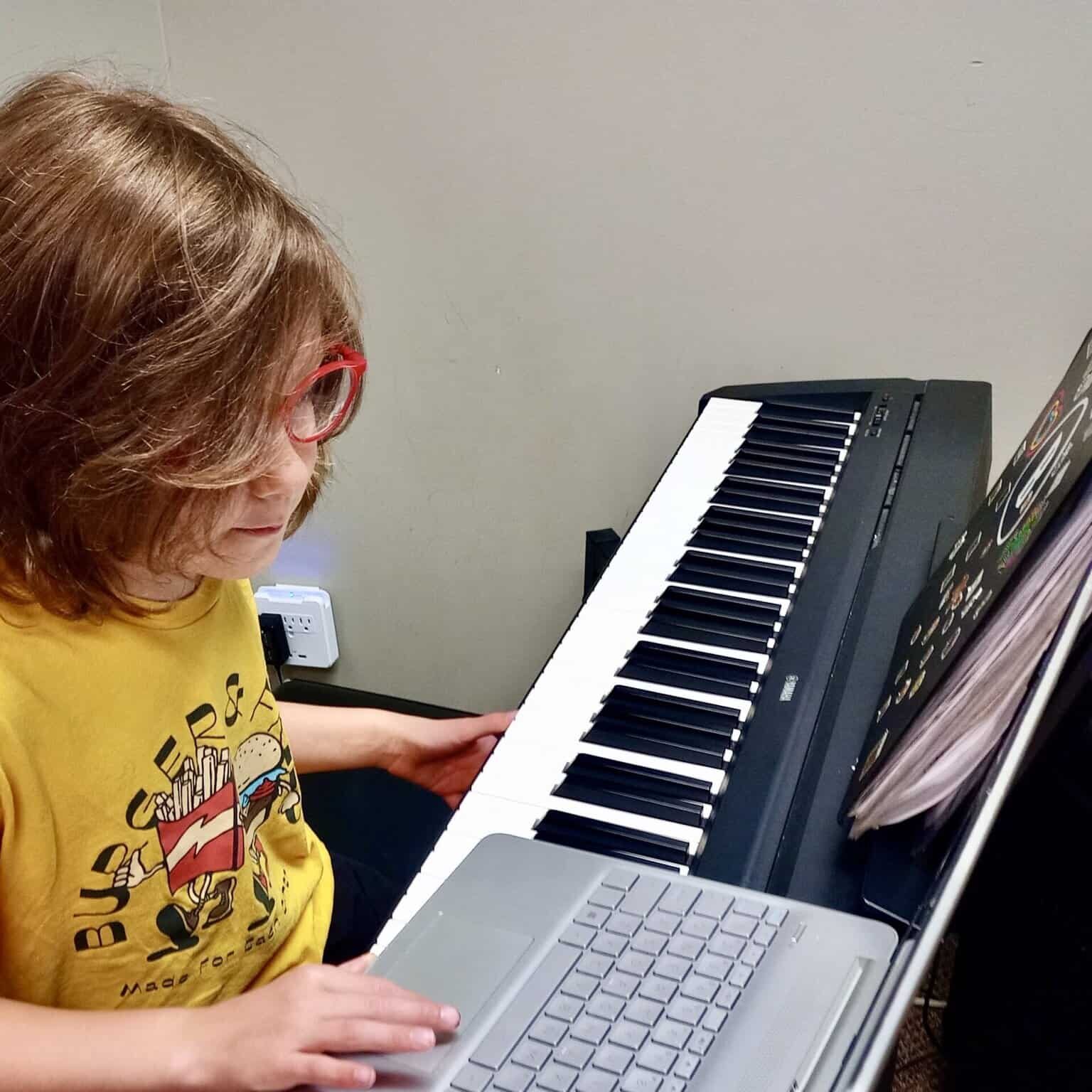 Erik Delblanc, piano student in Edmonton, Alberta. Photo 3 Erik Delblanc, piano student in Edmonton, Alberta. Photo 3
