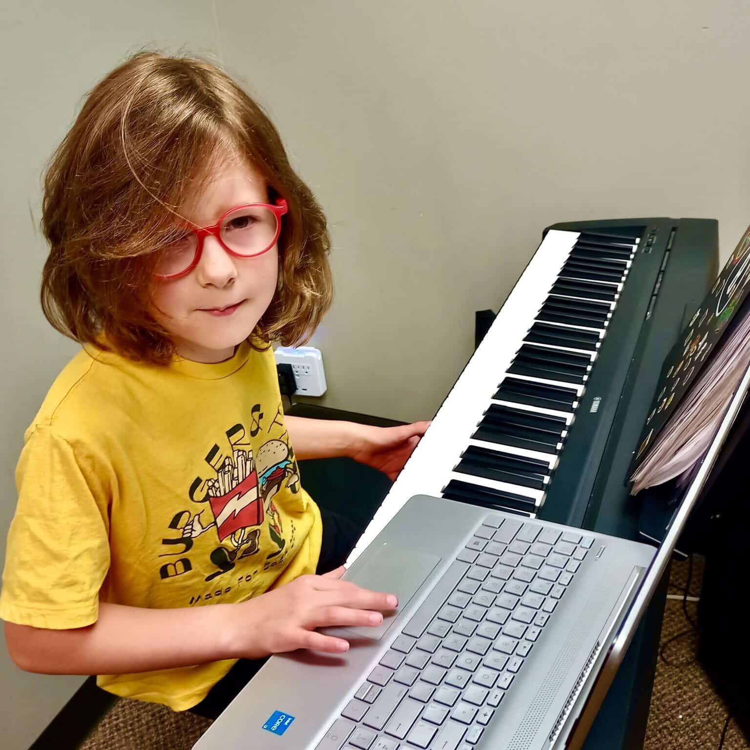 Erik Delblanc, piano student in Edmonton, Alberta. Photo 2 Erik Delblanc, piano student in Edmonton, Alberta. Photo 2