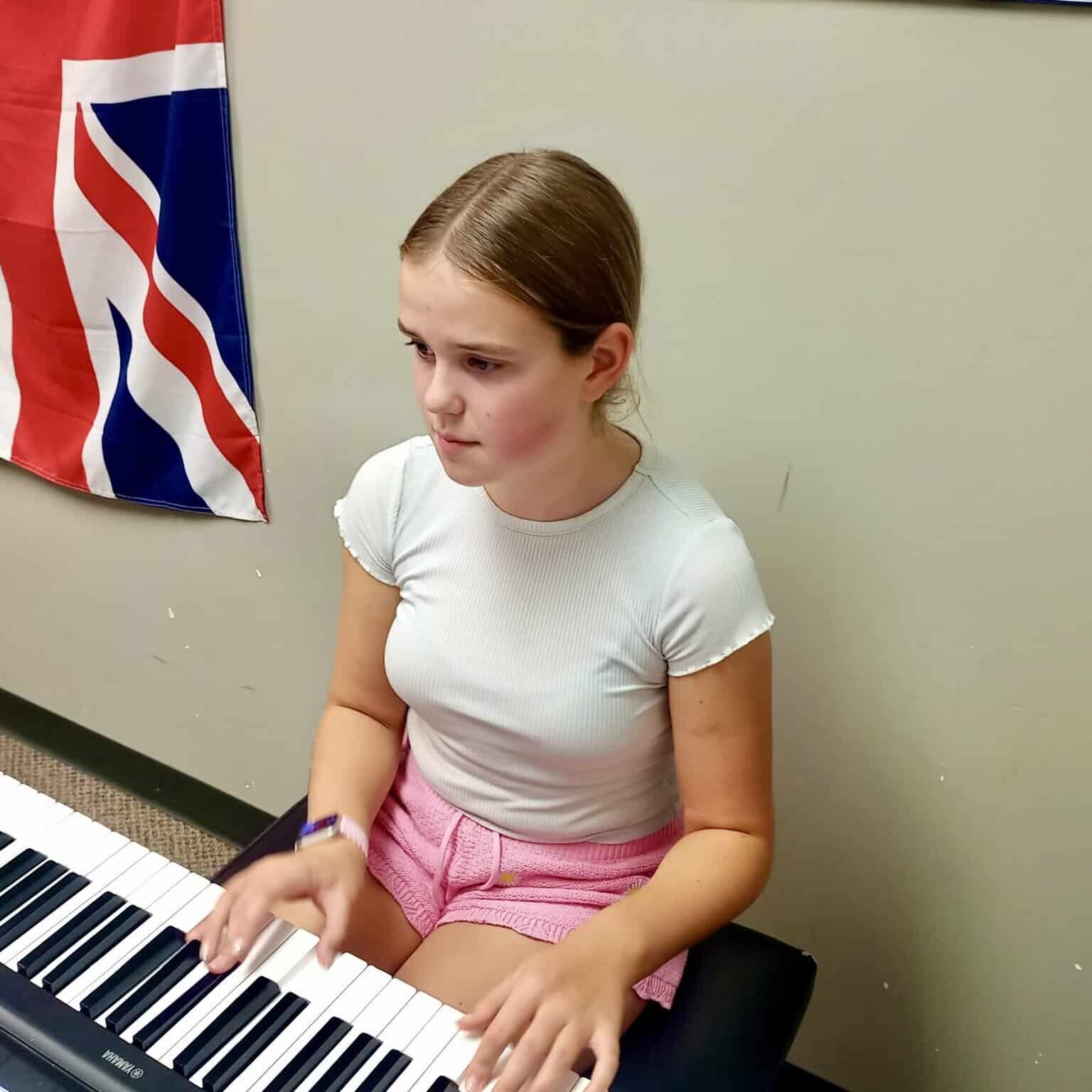 Sophie Harcott, piano and vocal student in Edmonton, Alberta Photo credit: Jesse Tollestrup