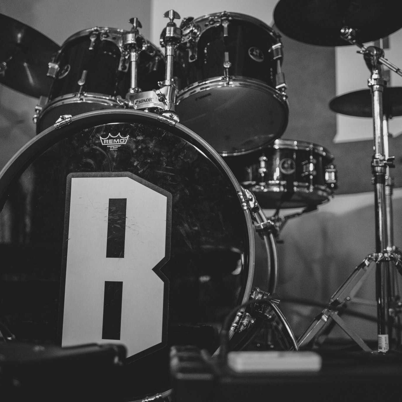 Backbeat stage with drumkit Backbeat stage with drumkit