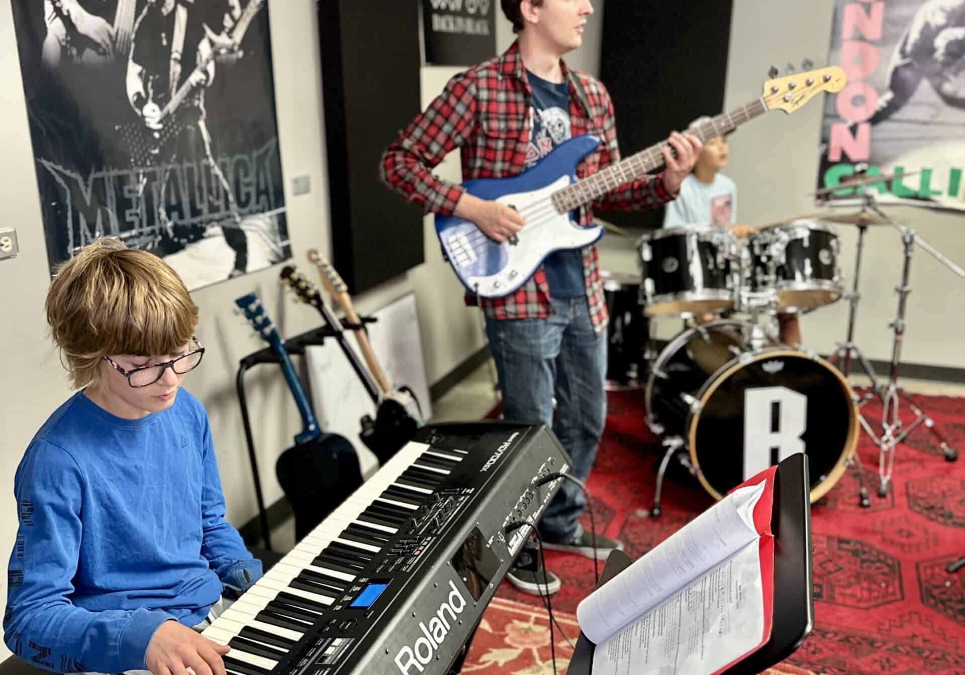 Young Rock Band rehearsing in Edmonton