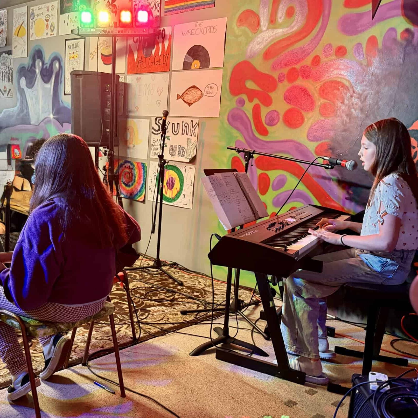 Neva Camponi and Violet Lapointe at Here Comes The Sun Rock Show 2026 Neva and Violet at Here Comes The Sun Rock Show